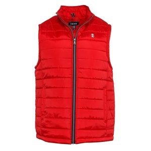 IZOD Men's Quilted Puffer Vest Winter Jacket RED XL NWT